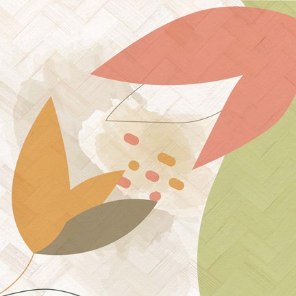 Framed Rattan Organic 2 Print