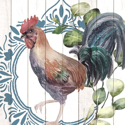 Framed Poultry Farm 2 Print