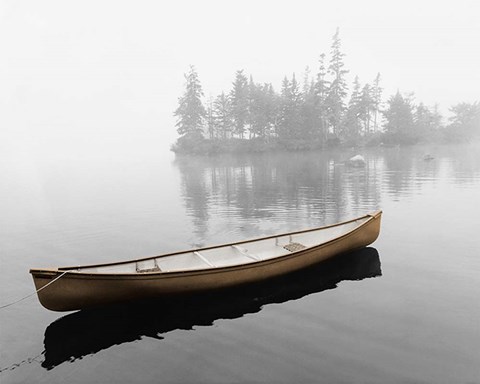 Framed Lone Canoe Print