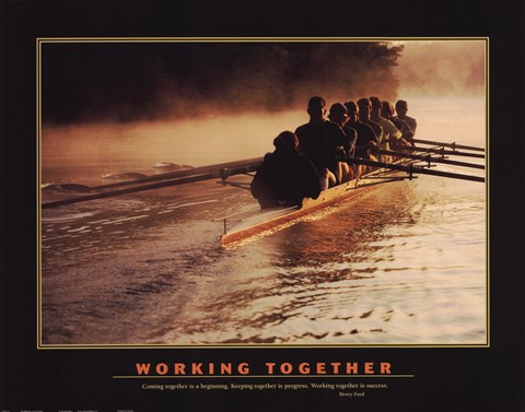 Framed Working Together Print