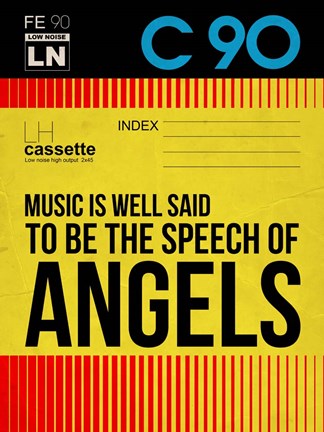 Framed Music is a speech of Angels Print