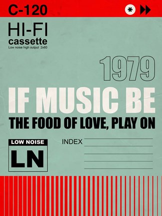 Framed Music of Love Print