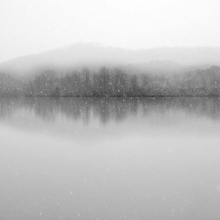 Framed Snowfalls; Clinch River Print
