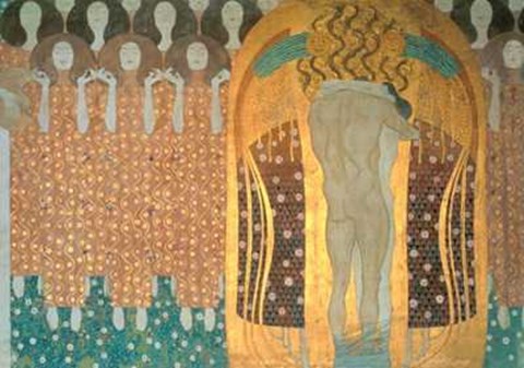 Framed My Kingdom is not of this World, c.1902 (detail of Beethoven Frieze) Print