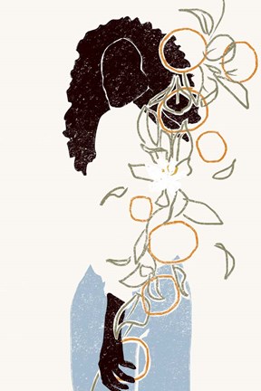 Framed Orange Picking Print