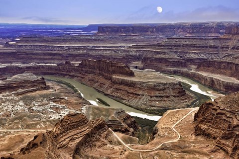 Framed Moon Over Dead Horse Point Print