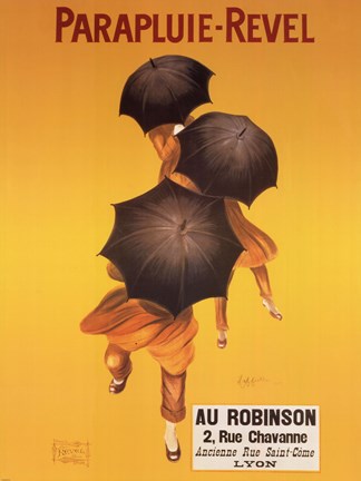 Framed Parapluie Revel Print