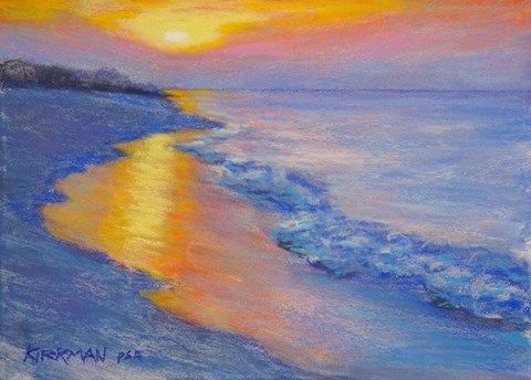 Framed Beach Sunrise #5 Print