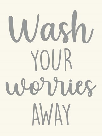 Framed Wash Worries Print