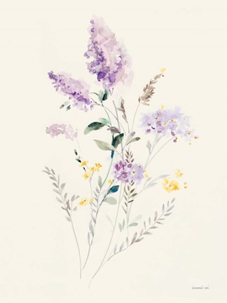 Framed Lilac Season II Pastel Print