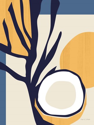 Framed Coconut Tropicale v2 Print