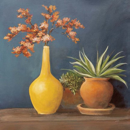 Framed Richness of Life II Deep Blue Print