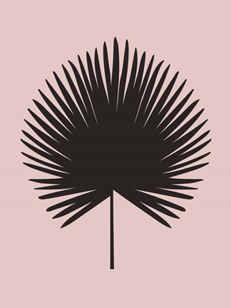 Framed Blush Pink Chimaeras Leaf Print