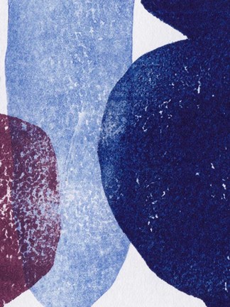 Framed Vases 4 Blue Print