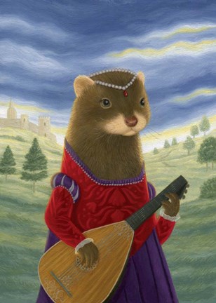 Framed Lady Mirabella of Piccolofazzio Print