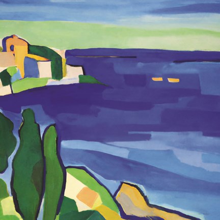 Framed Italy Ocean I Print