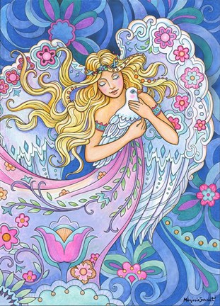 Framed Angel of Peace Print