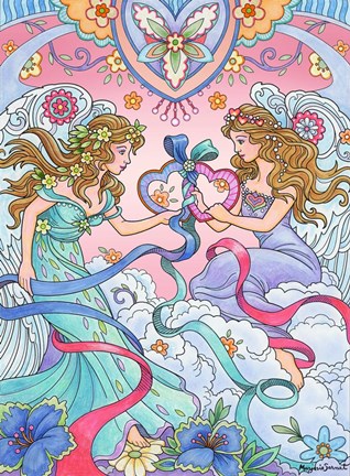Framed Angels of Love Print