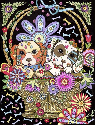 Framed Best Puppy Friends Print