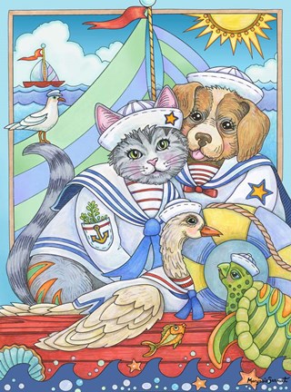 Framed Fairweather Friends Print