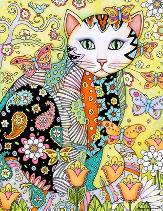 Framed Flutters Day Print