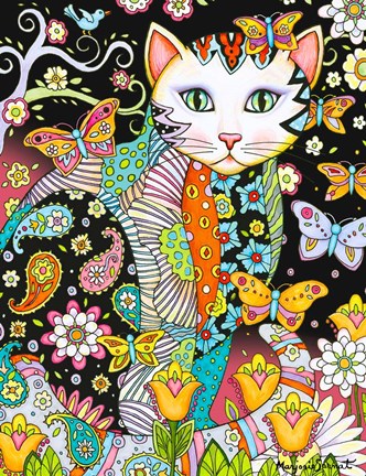 Framed Flutters Night Print