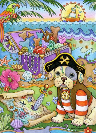 Framed Treasure Hunt Print