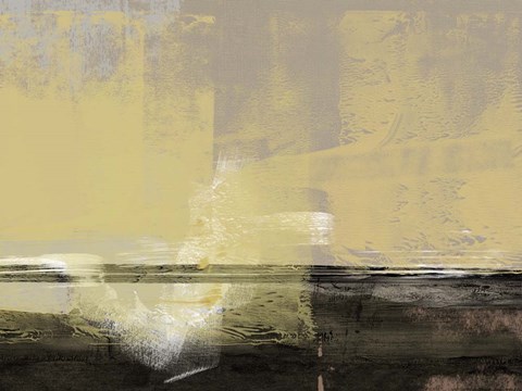 Framed Abstract Beige Print