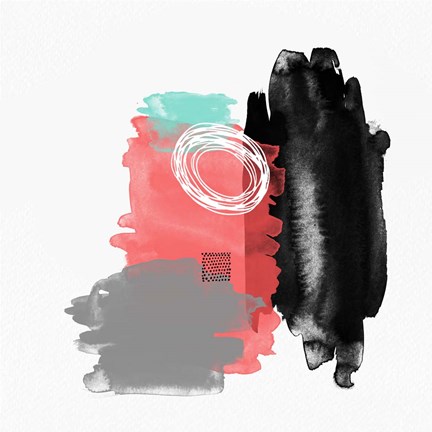 Framed Abstract Art Composition V Print