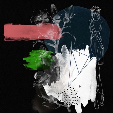 Framed Night Flower Girl Print