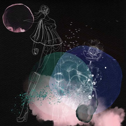 Framed Dream of a Flower Girl Print