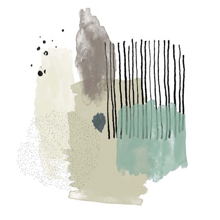 Framed Abstract Watercolor Composition II Print