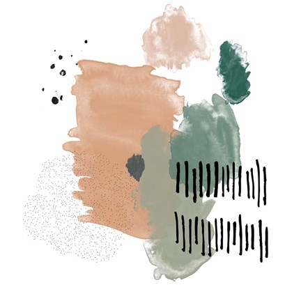 Framed Abstract Watercolor Composition III Print