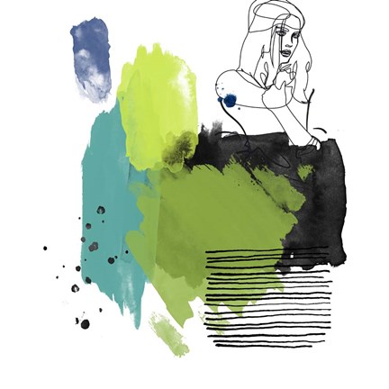 Framed Abstract Study VI Print