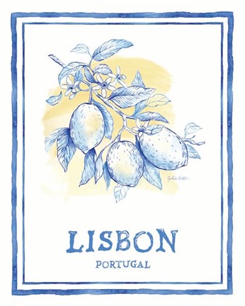 Framed Mediterranean Breezes VI Print