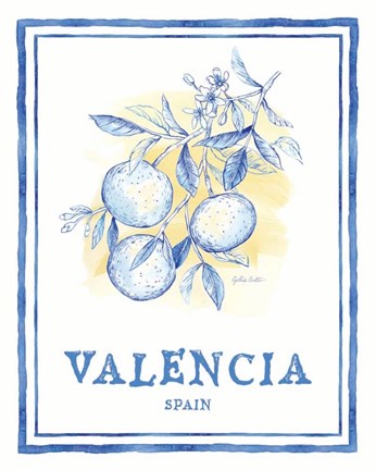 Framed Mediterranean Breezes VII Print