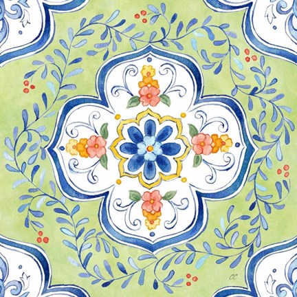 Framed Mediterranean Breezes XXV Print