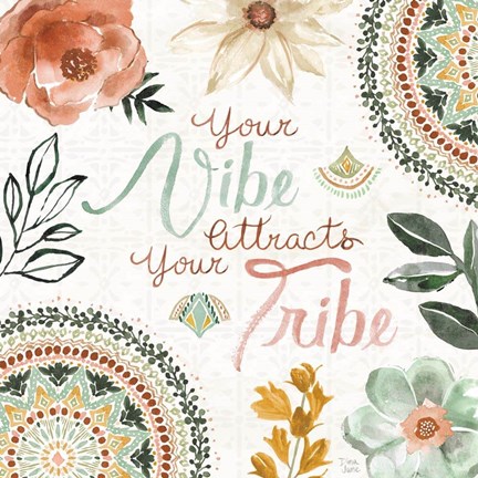 Framed Floral Chic VII Print