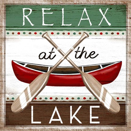 Framed Relax at the Lake Print