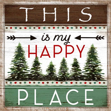 Framed My Happy Place Print