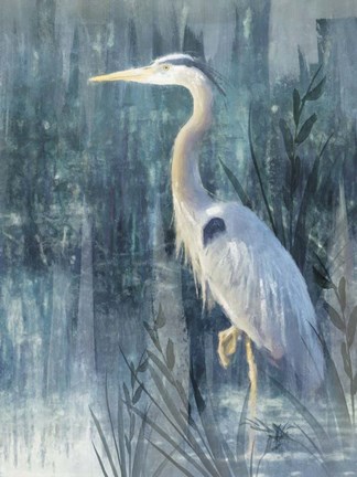 Framed Glacier Heron IV Print