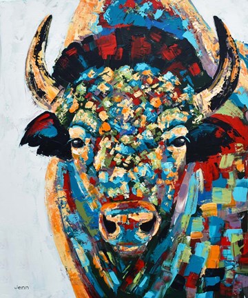 Framed Bison No. 3 Print