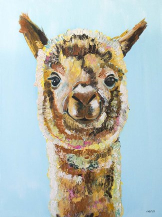 Framed Brown Alpaca Print