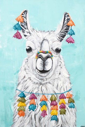 Framed Wolly Llama Print