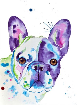 Framed Frenchie No. 2 Print