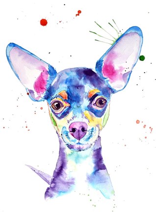 Framed Dobby Chihuahua Print
