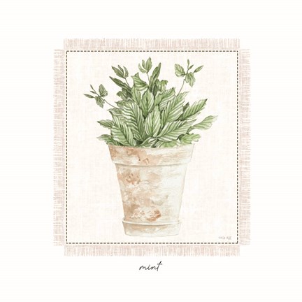 Framed Fresh Mint Print