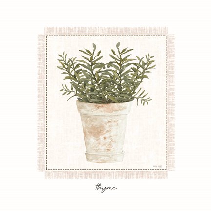 Framed Fresh Thyme Print