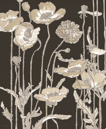 Framed Neutral Blooms 2 Print