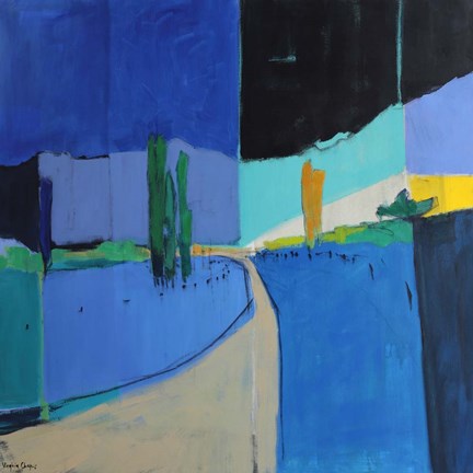 Framed Road Between Print